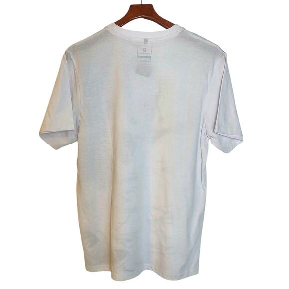 Southpole White & Gold Space Jam Wil E Coyote Basketball Tune Squad T-Shirt - Picture 3 of 4